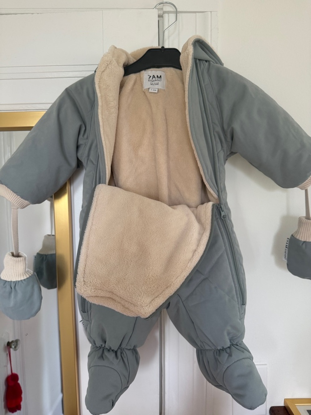 7AM Enfant Snowsuit - Blue - 3-6 months - Picture 3 of 5